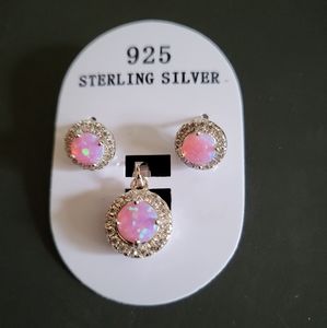 Earrings and Pendant Set